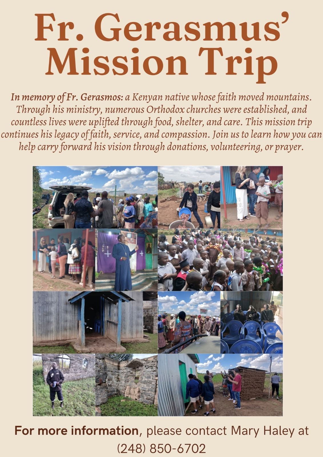 Fr. Gerasamos Mission in Action